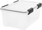 IRIS USA 19qt WEATHERPRO Airtight Plastic Storage Bin with Lid and Seal and Secure Latching Buckles